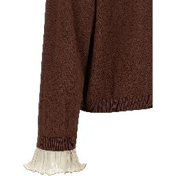 Brown Virgin Wool Cardigan