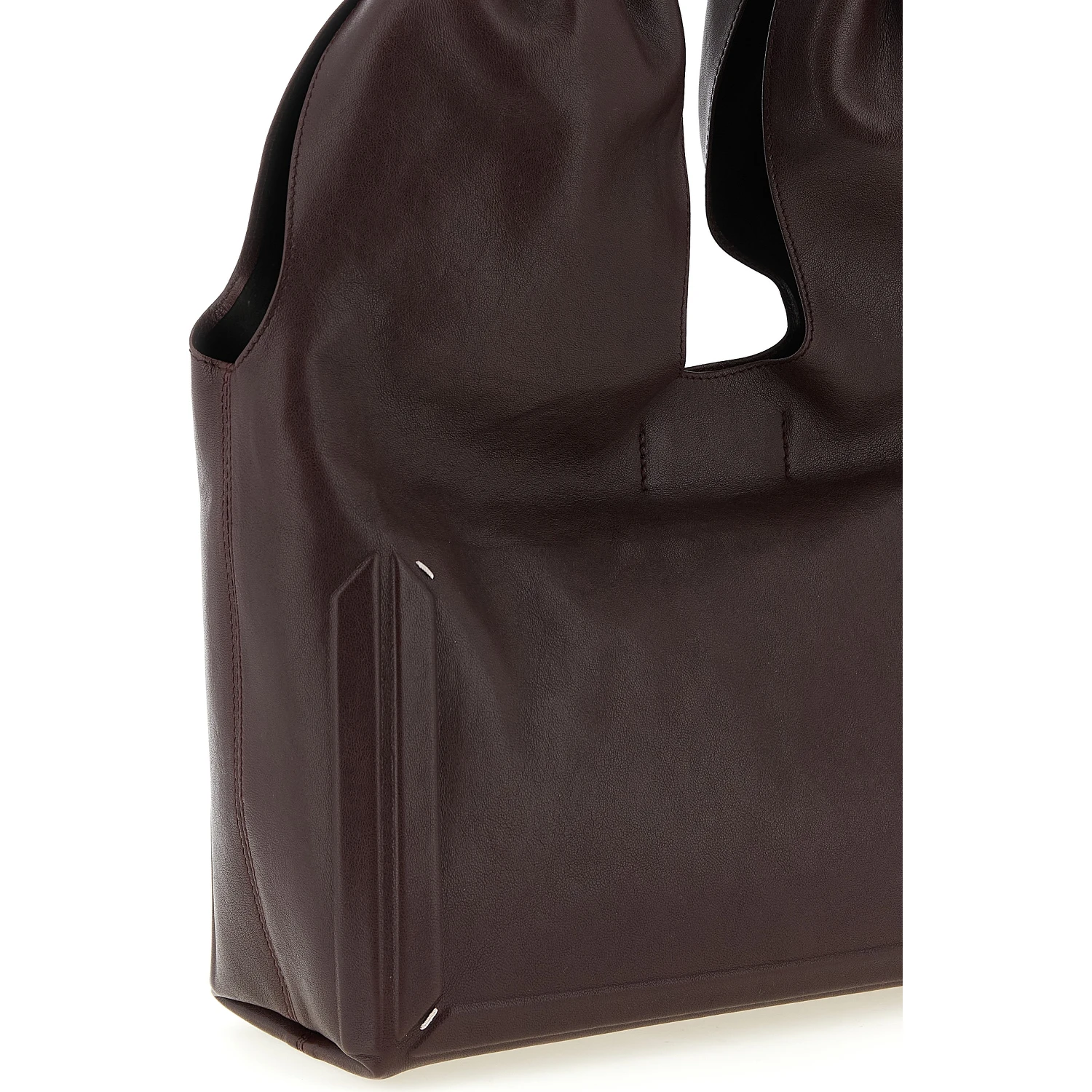 Bordeaux Lamb Leather Shoulder Bag