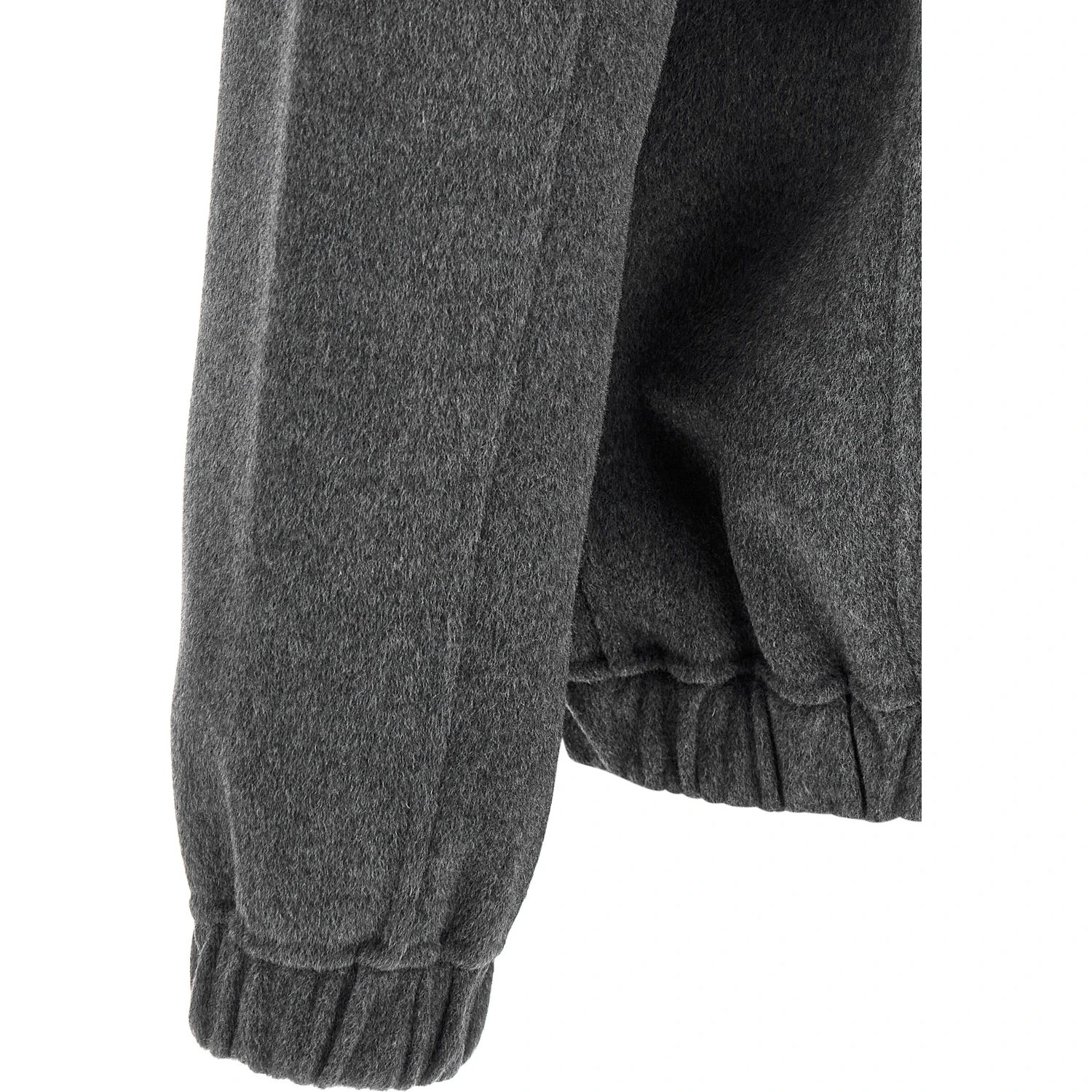 Gray Wool Full-Length Jacket