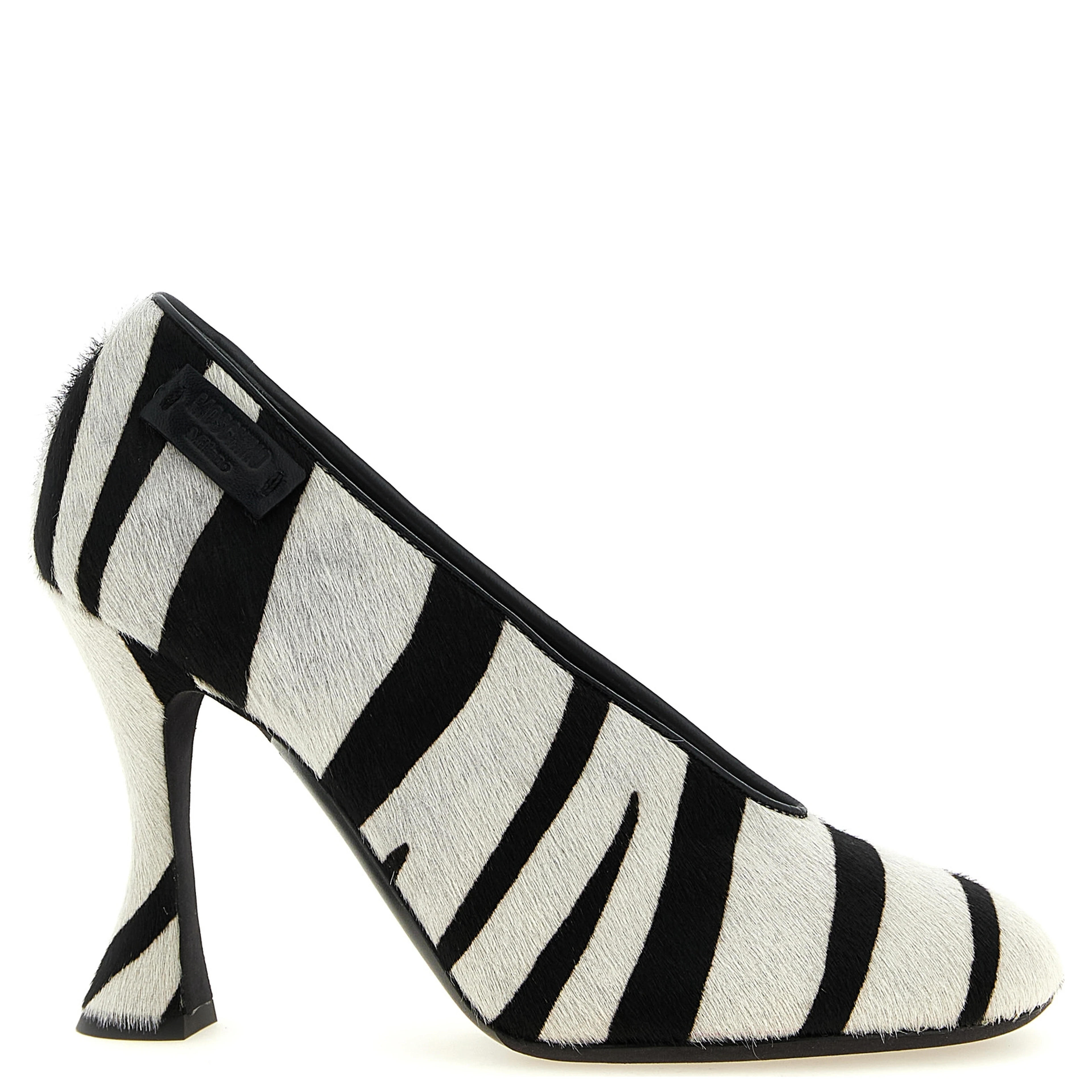 Bicolor Calfskin High Heel Pumps