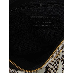 Gray Calfskin Crossbody Bag