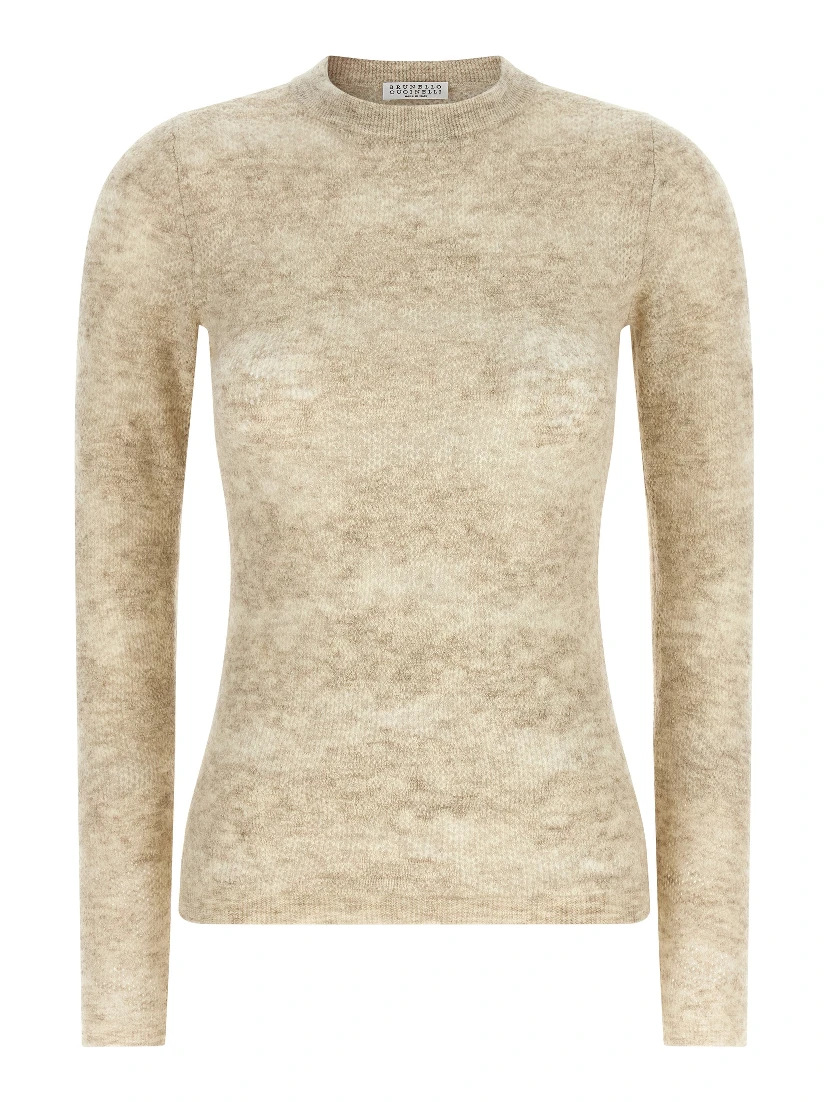 Beige Silk Cardigan