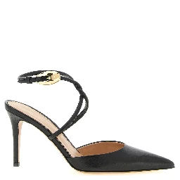 Black Lamb Leather High Heel Pumps