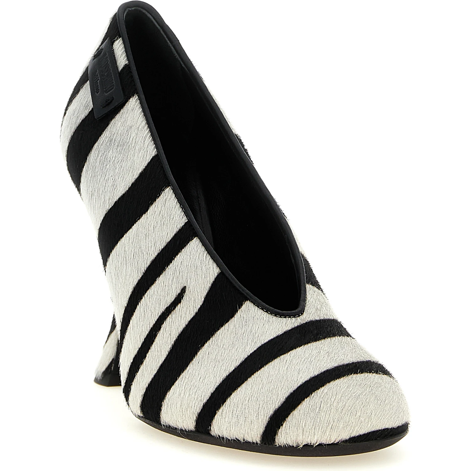 Bicolor Calfskin High Heel Pumps