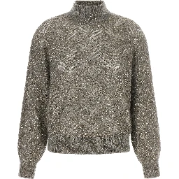 Gray Polyamide Cardigan