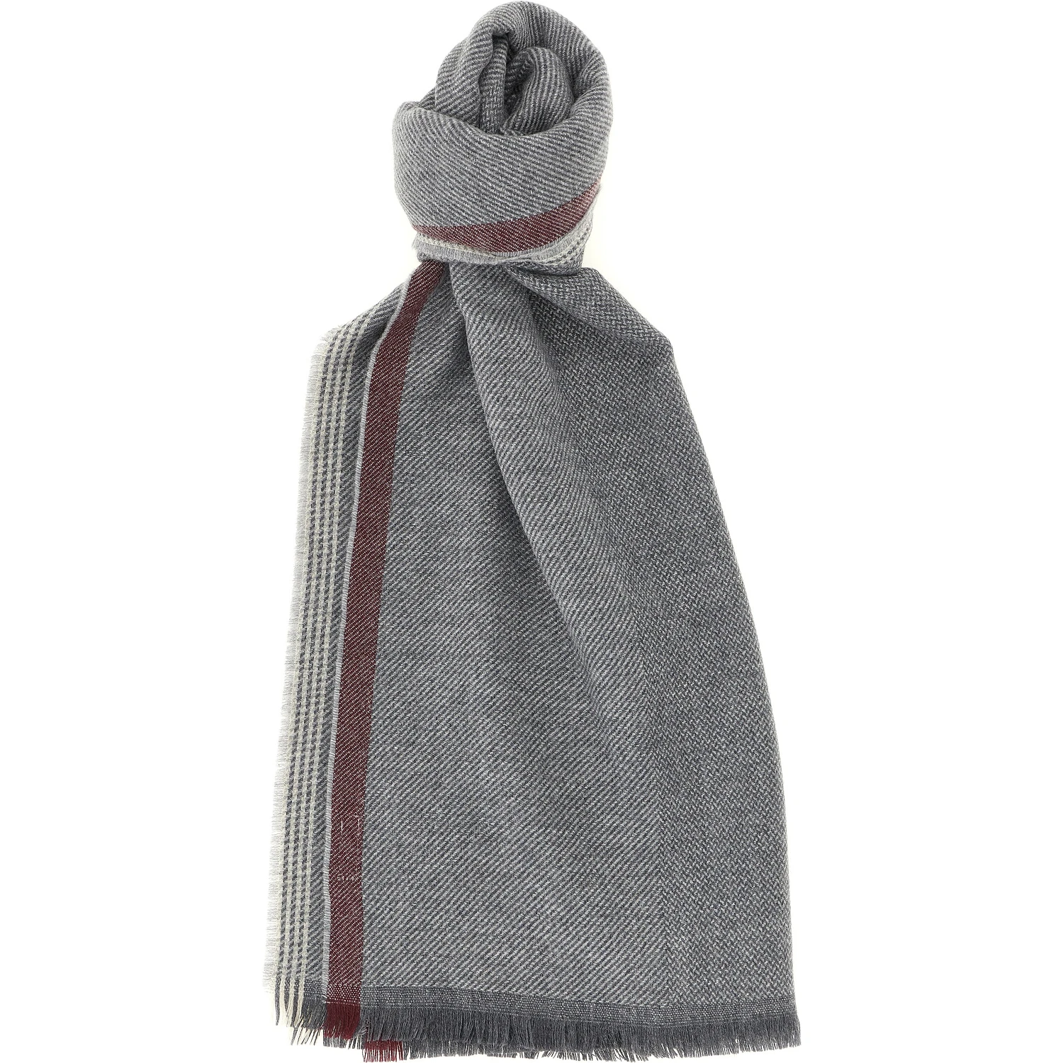 Gray Wool Scarf