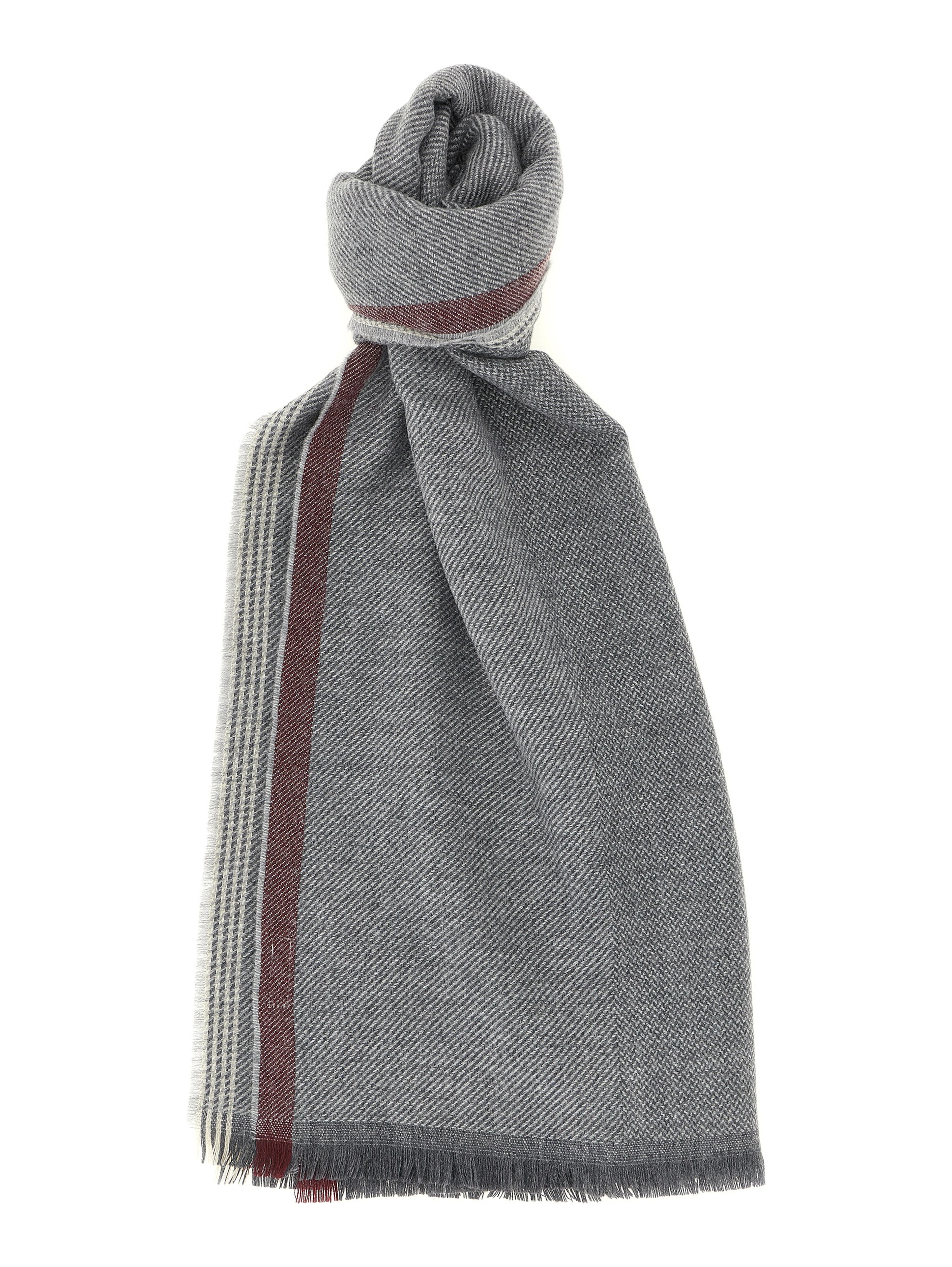 Gray Wool Scarf