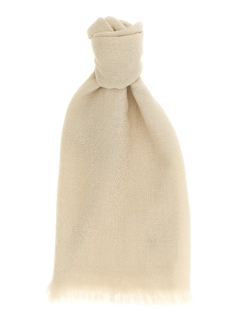 Beige Cashmere Scarf