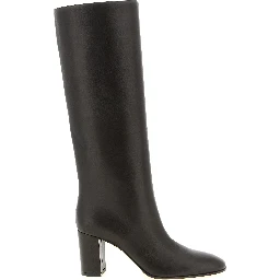 Brown Calfskin Over The Knee
