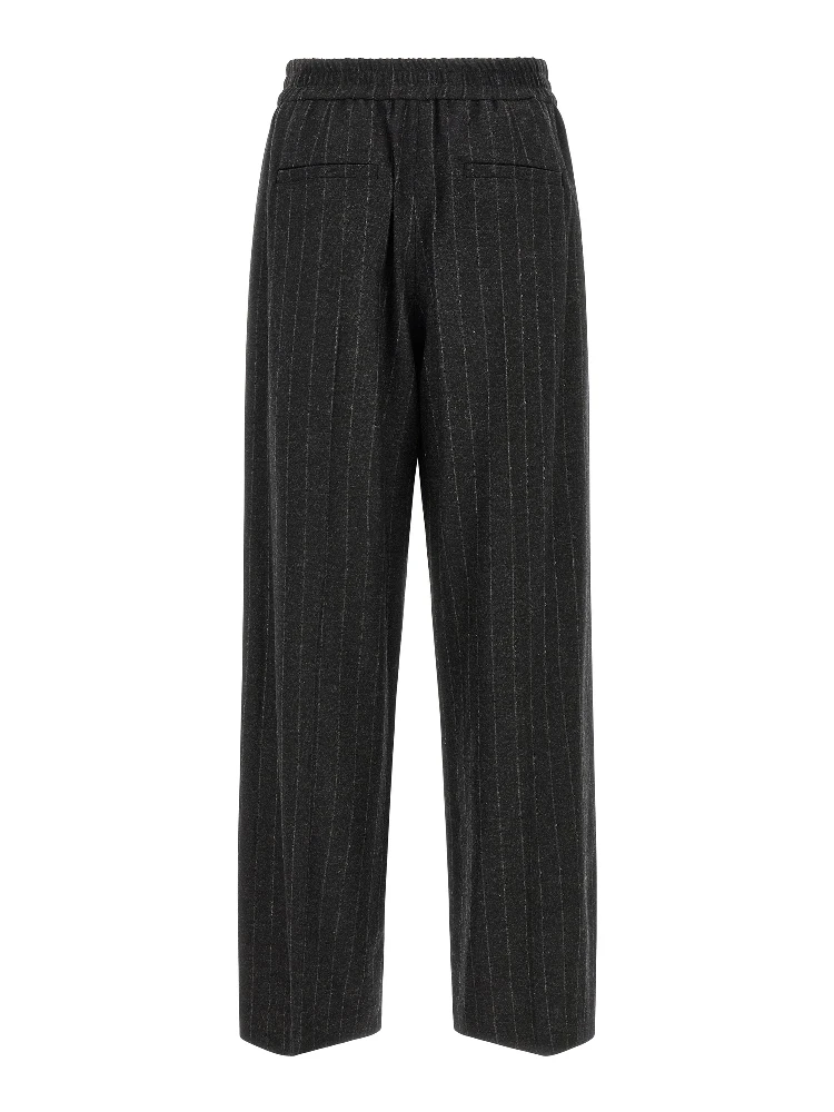 Gray Virgin Wool Casual Pants alternative