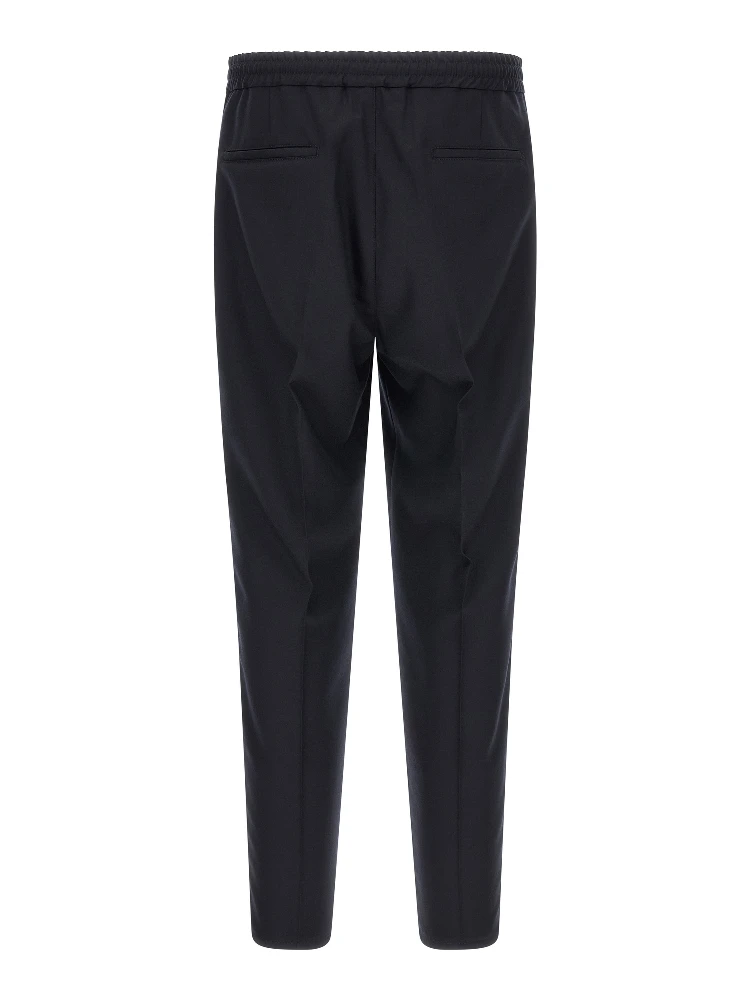 Blue Virgin Wool Casual Pants alternative