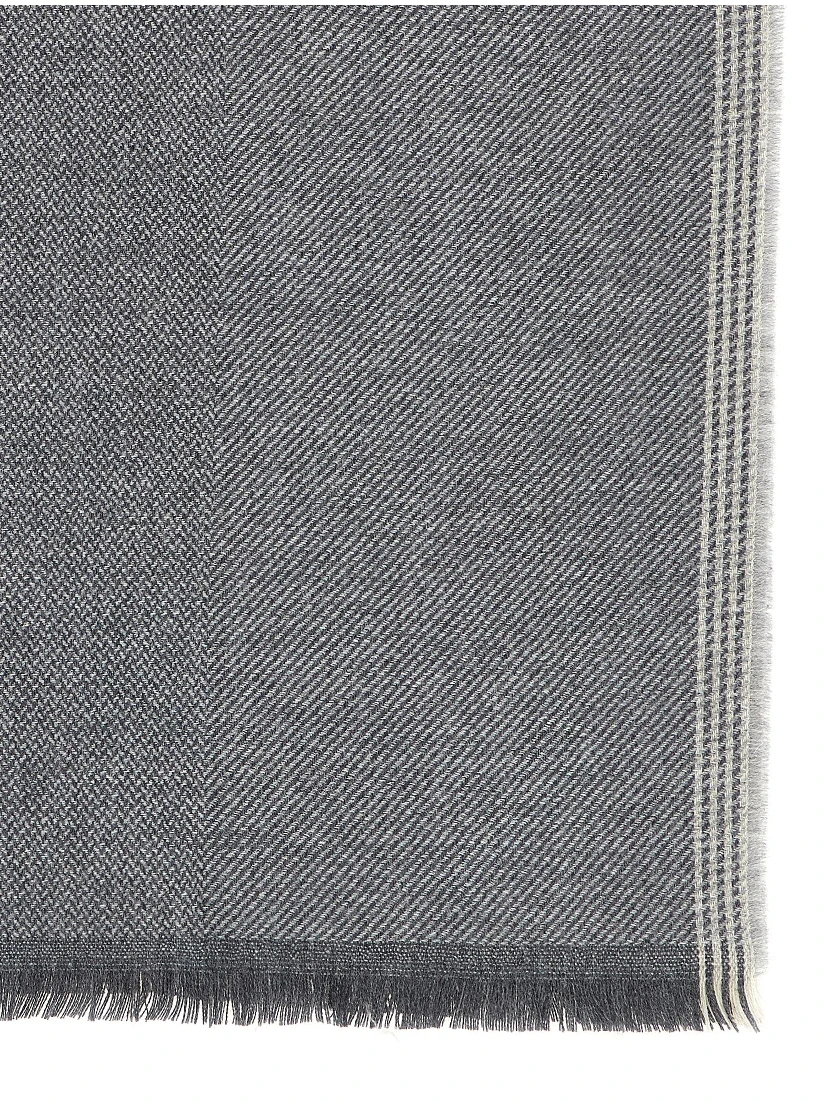 Gray Wool Scarf