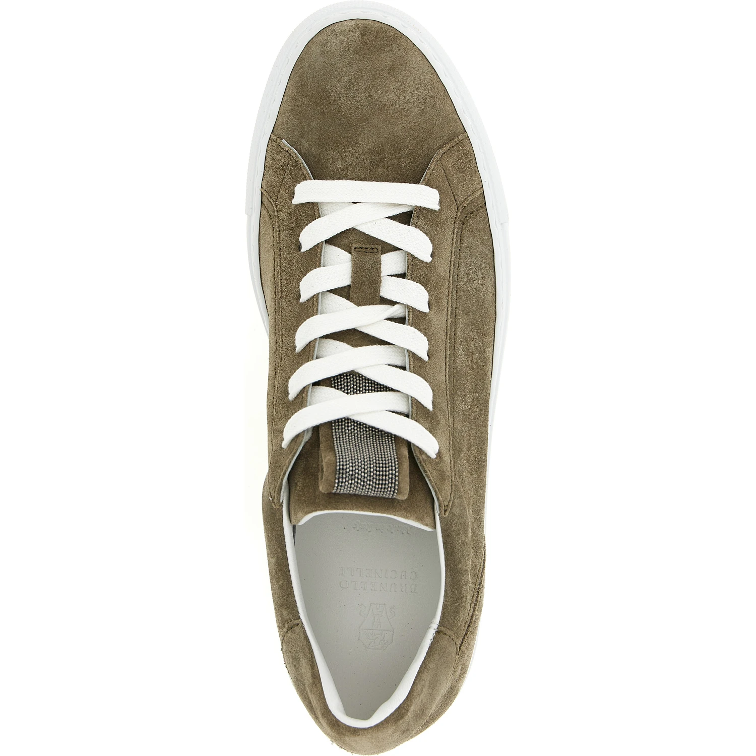 Gray Calfskin Low Top Sneakers