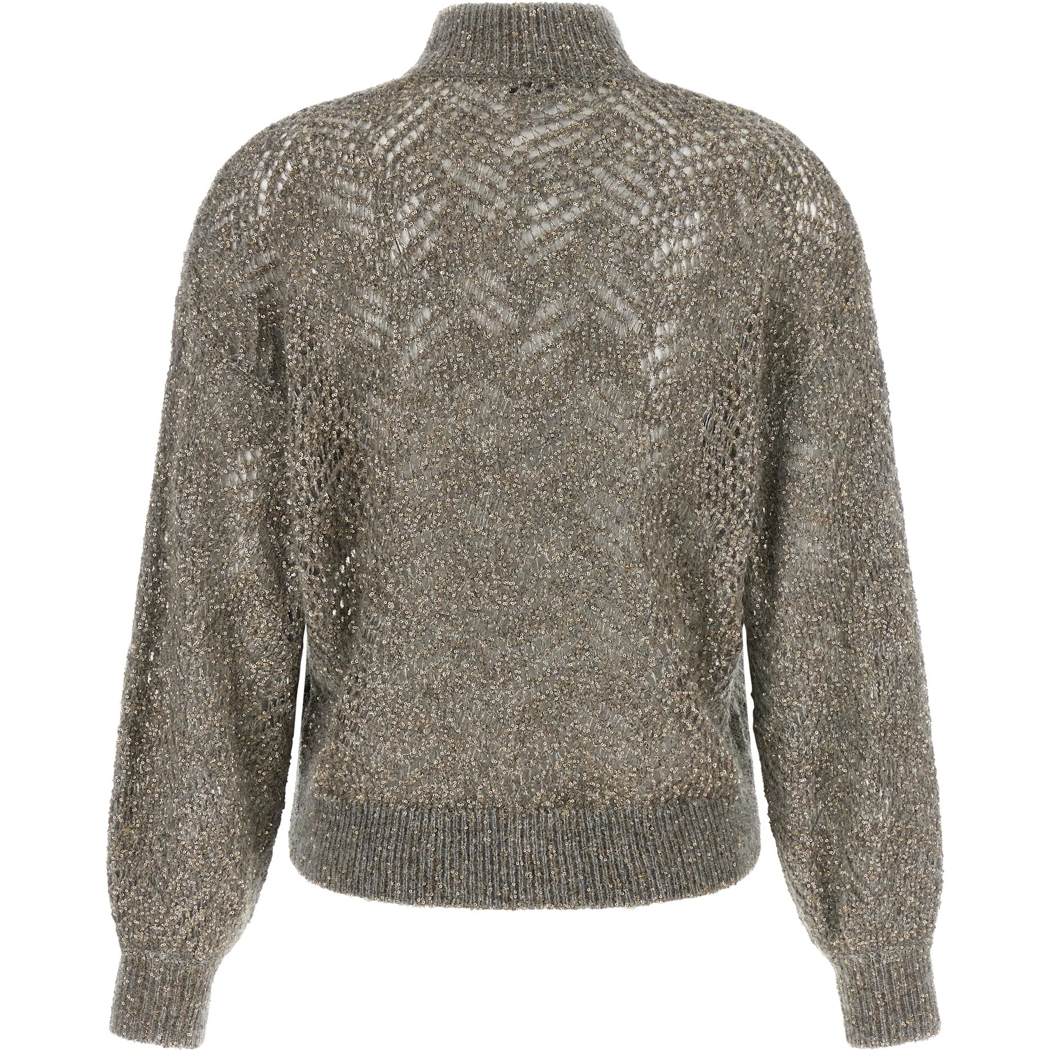 Gray Polyamide Cardigan