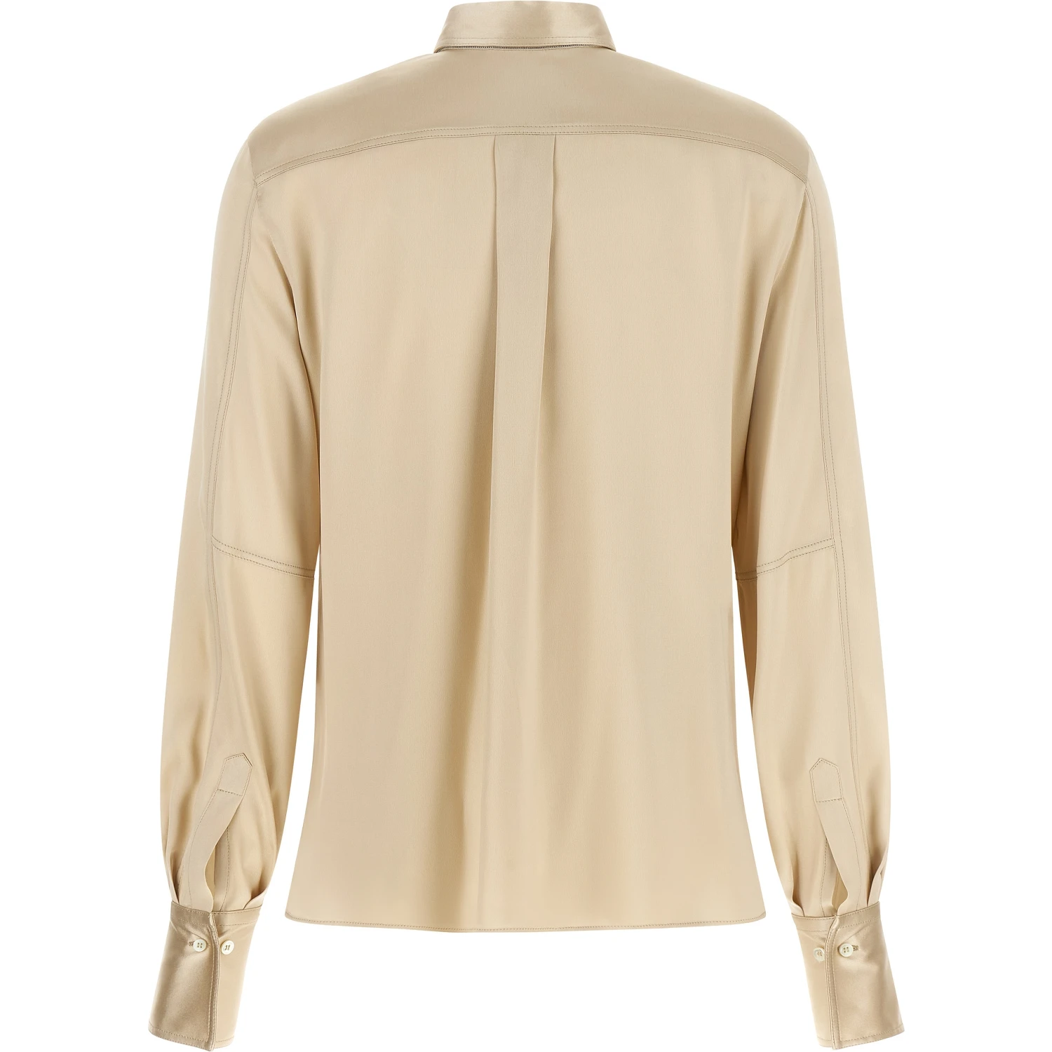 Beige Silk Blouse