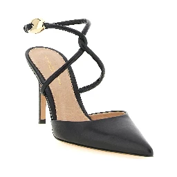 Black Lamb Leather High Heel Pumps