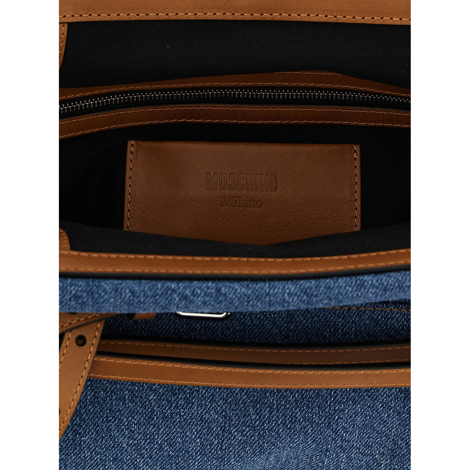 Blue Cotton Clutch Bag