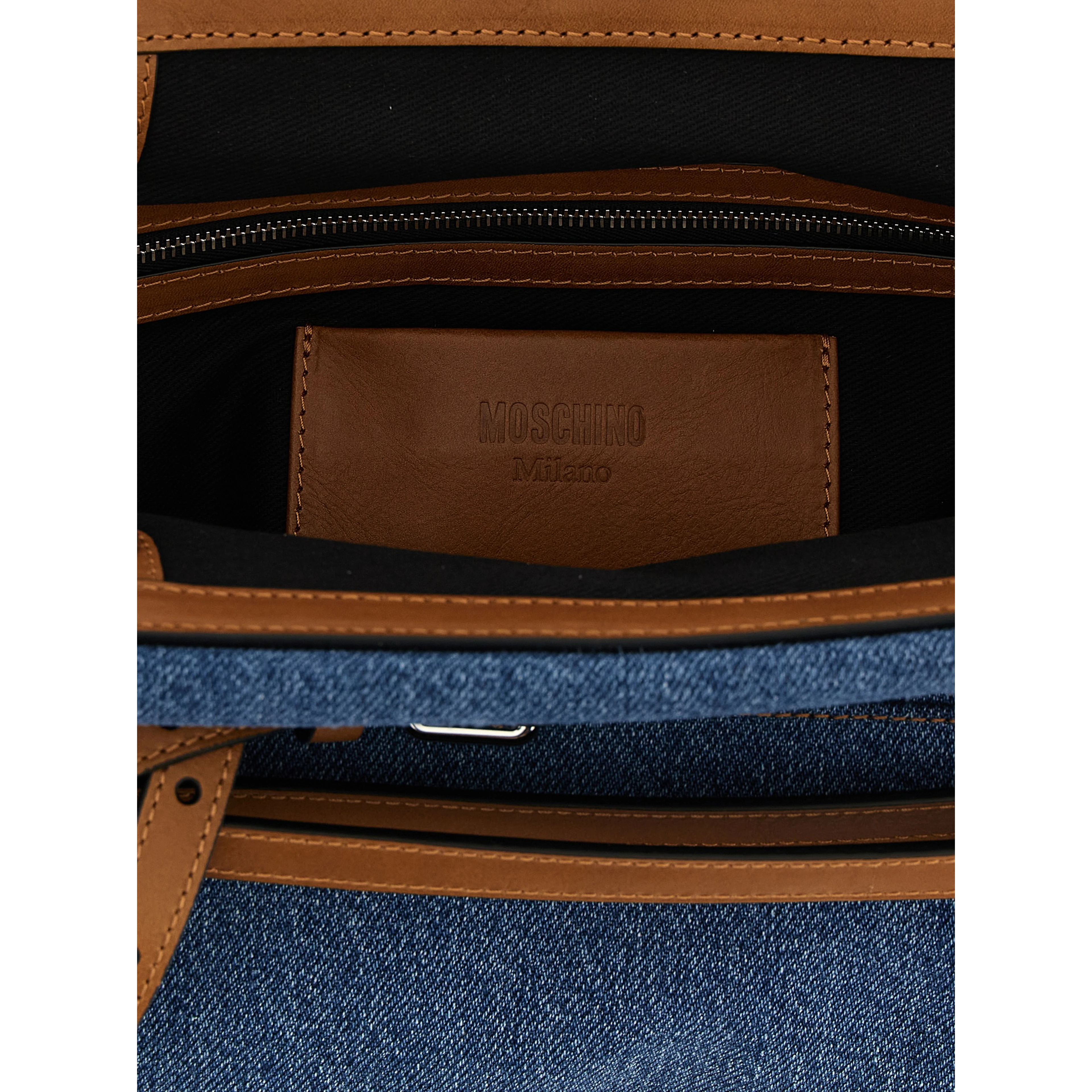 Blue Cotton Clutch Bag