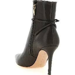Brown Lamb Leather Ankle Boots