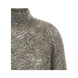Gray Polyamide Cardigan