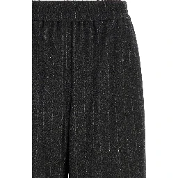 Gray Virgin Wool Casual Pants