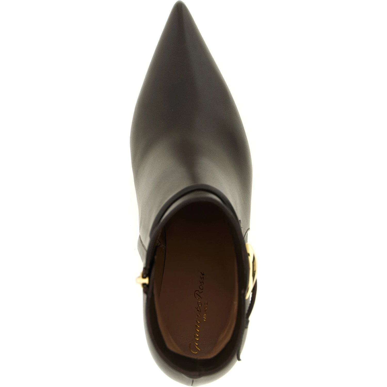 Brown Lamb Leather Ankle Boots