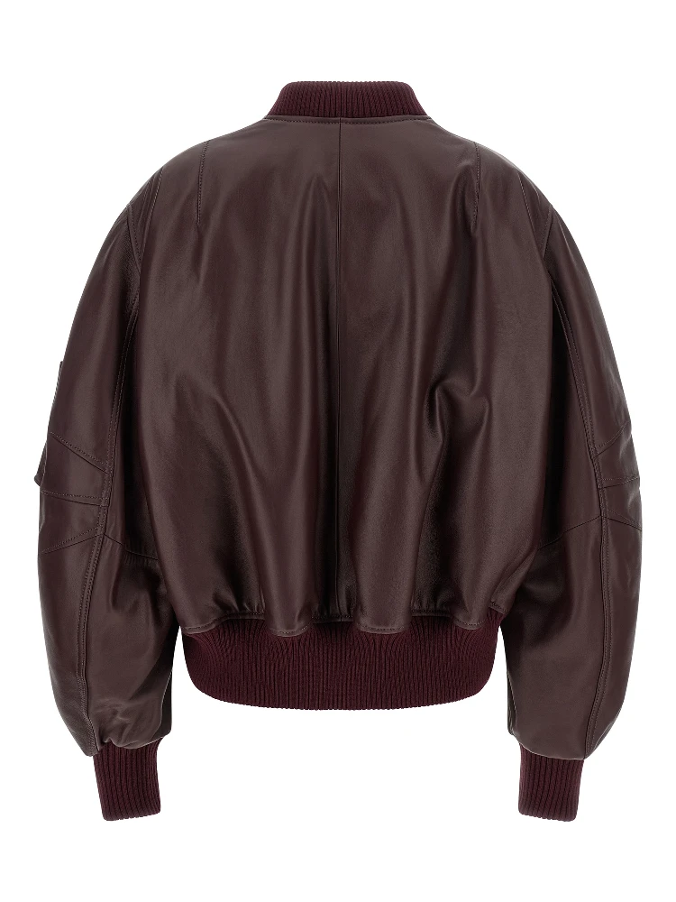 Bordeaux Lamb Leather Leather Jacket alternative