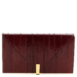 Bordeaux Leather Clutch Bag