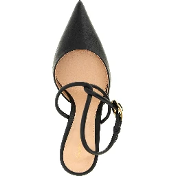 Black Lamb Leather High Heel Pumps