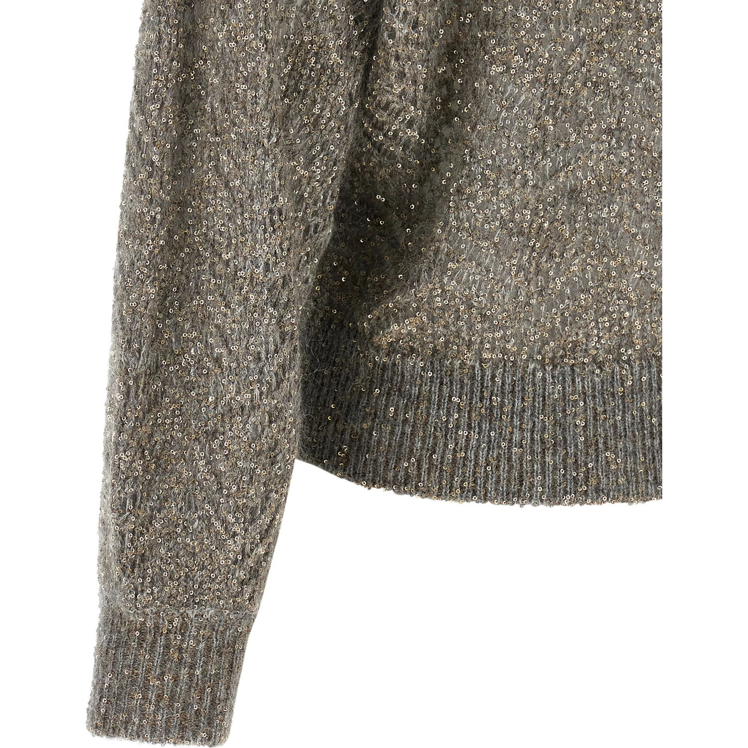 Gray Polyamide Cardigan