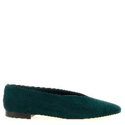 Bicolor Leather Ballet Flats