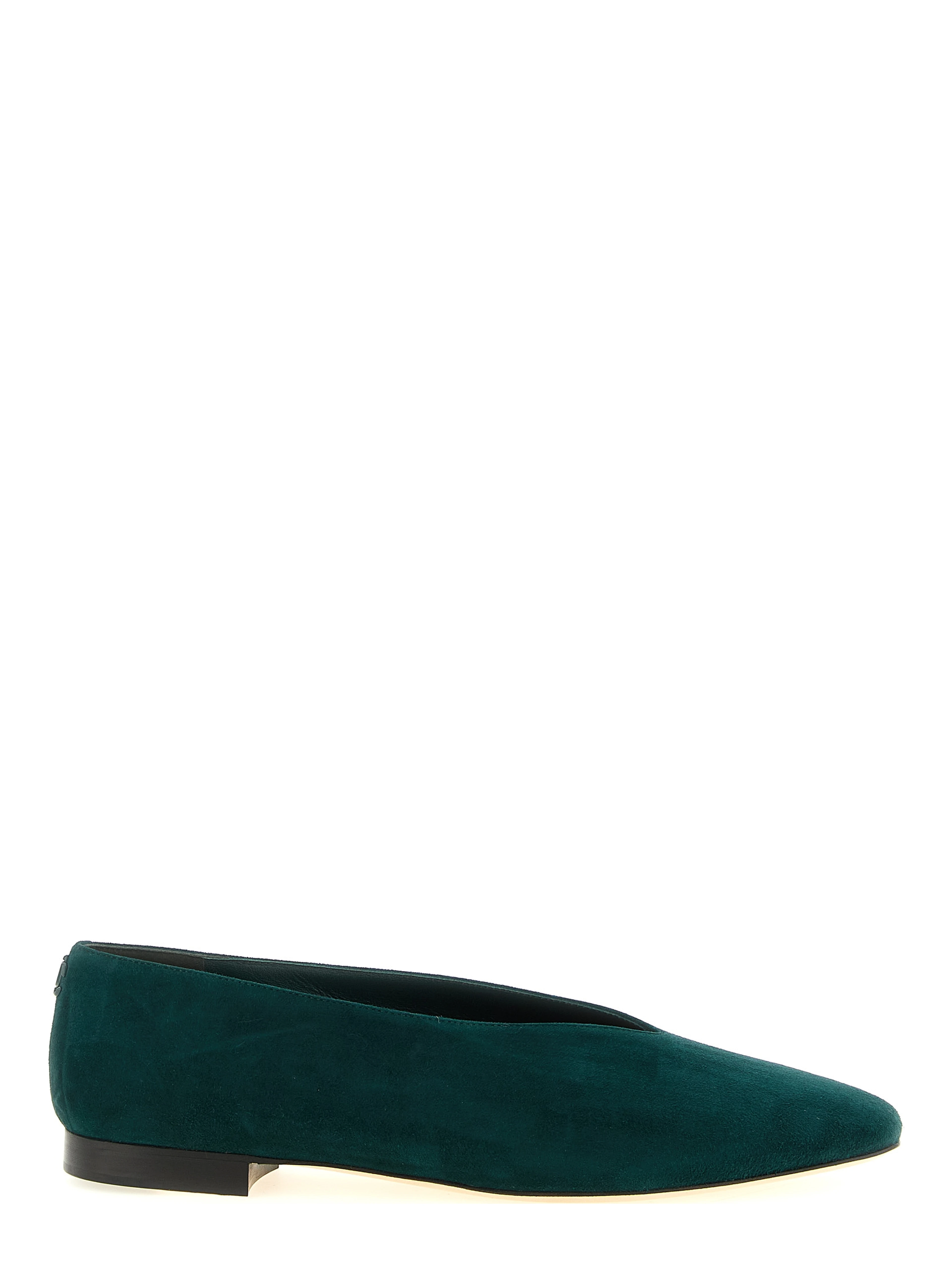 Bicolor Leather Ballet Flats