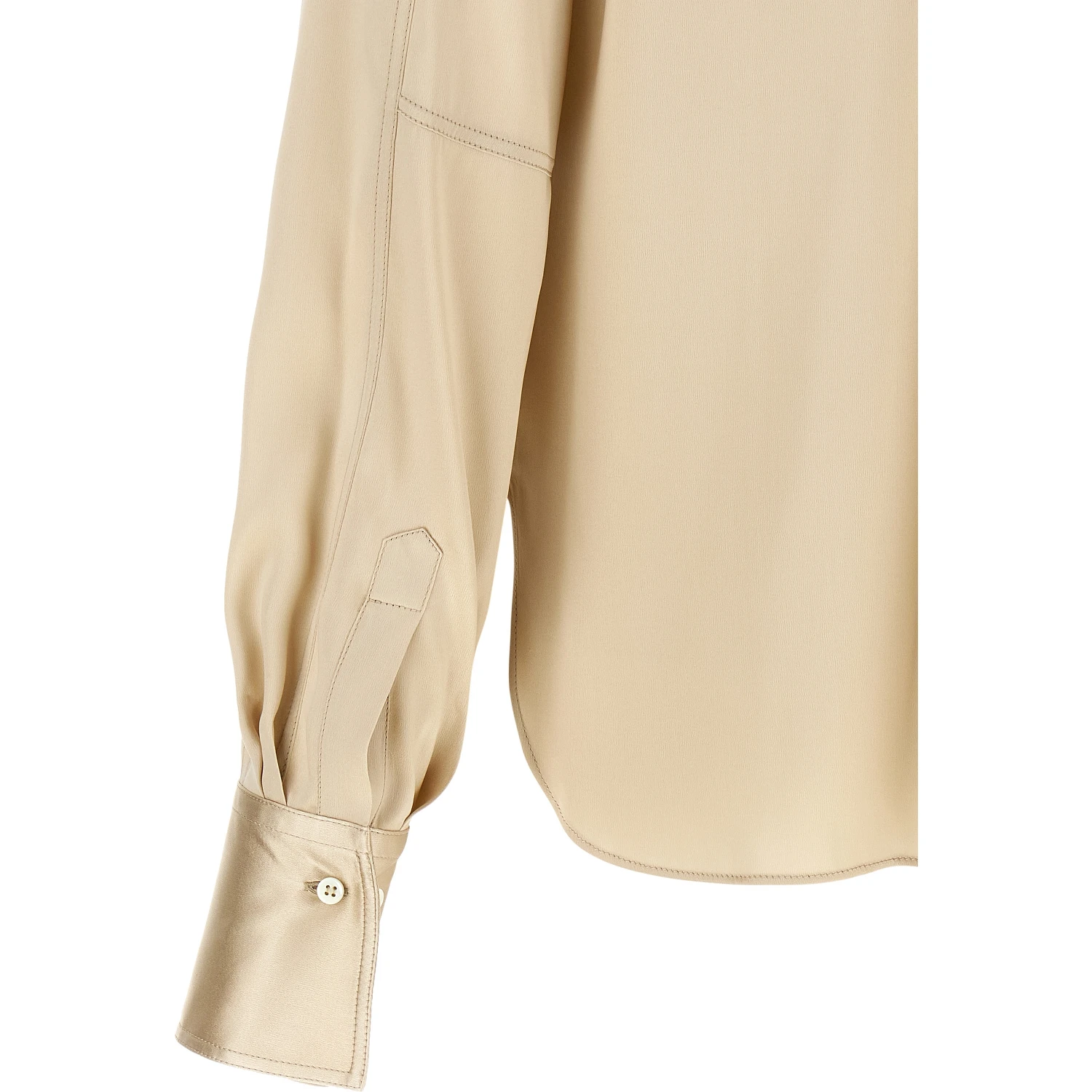 Beige Silk Blouse