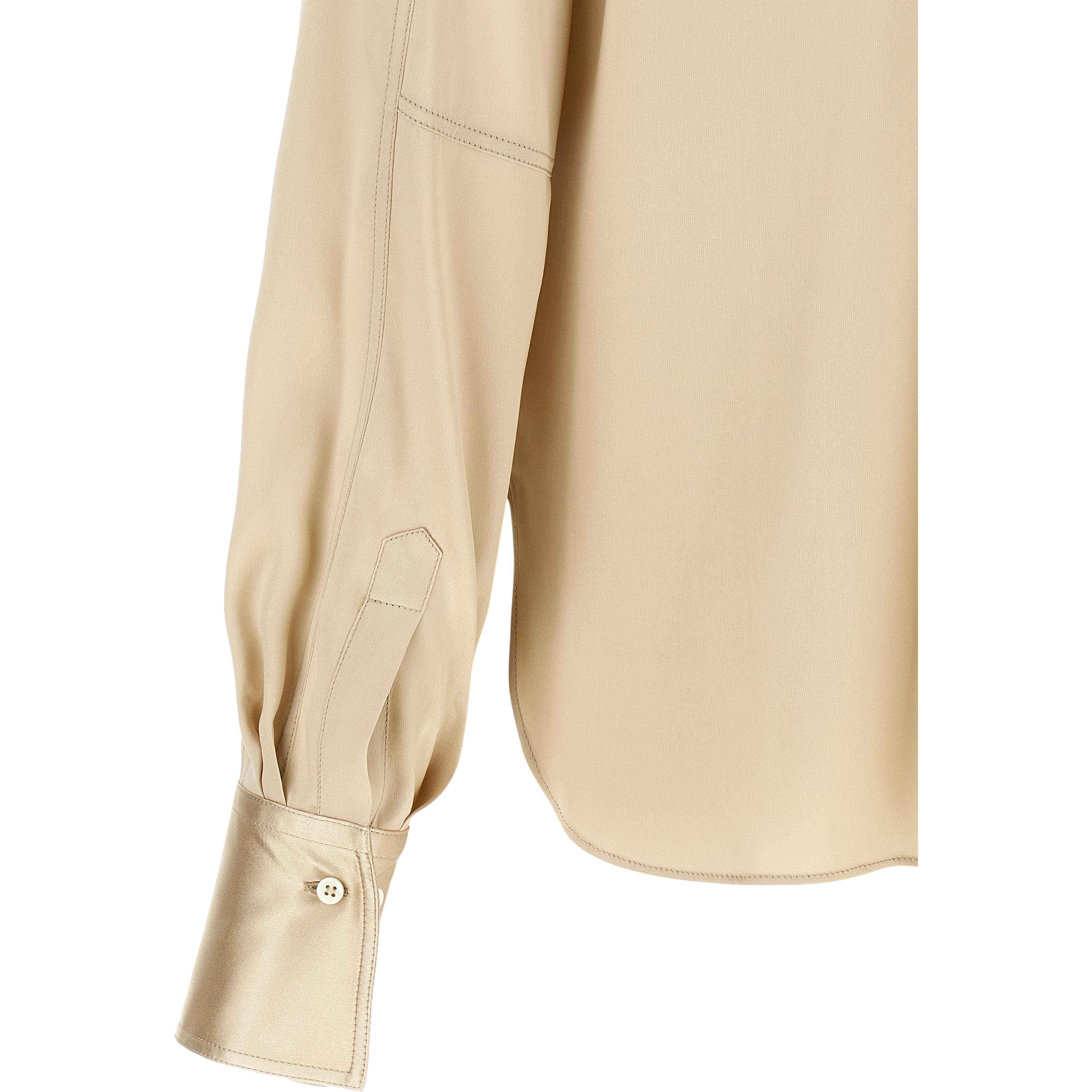 Beige Silk Blouse