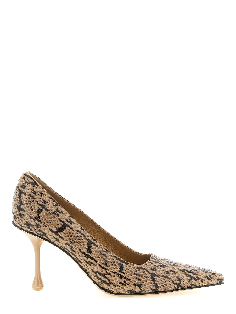 Brown Leather High Heel Pumps
