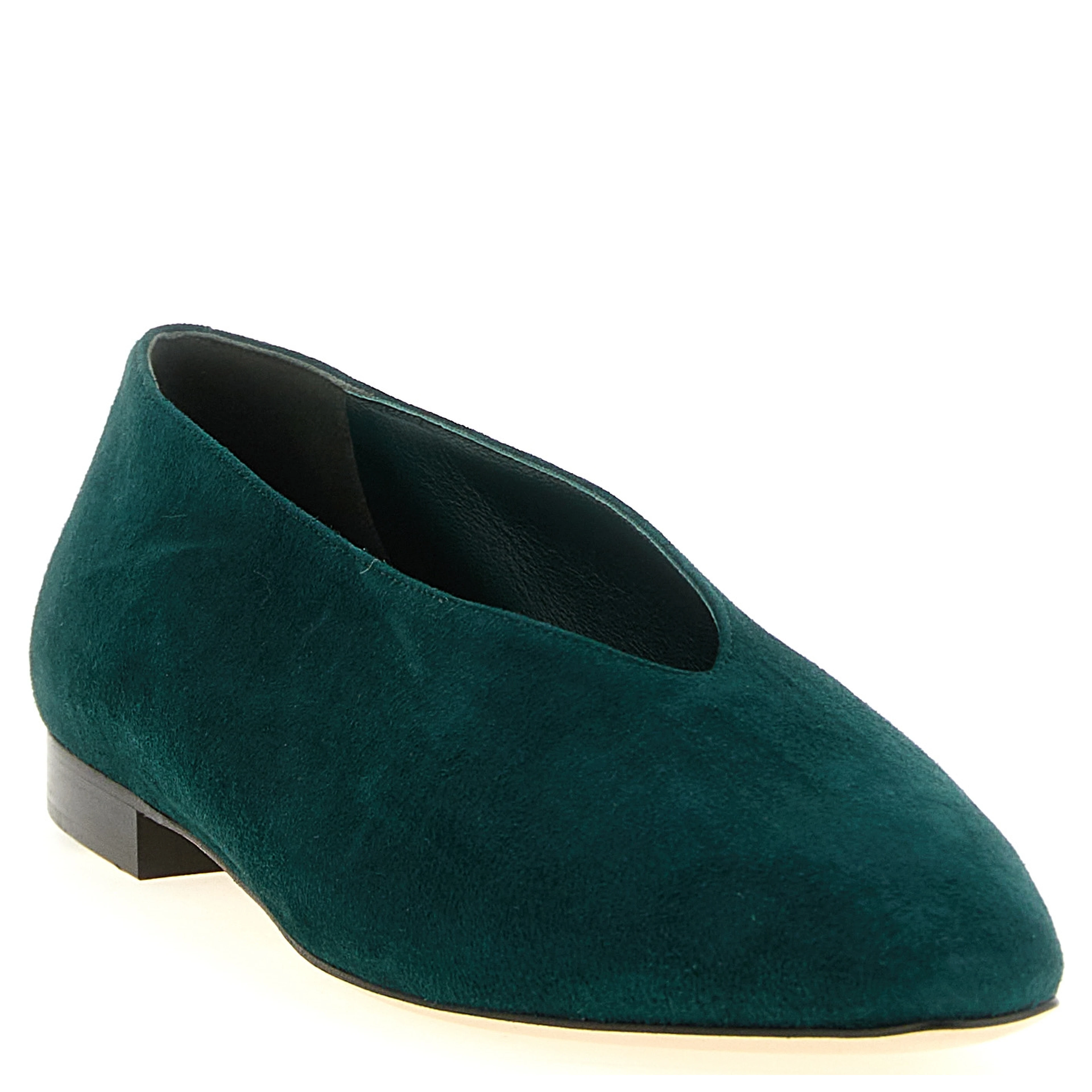 Bicolor Leather Ballet Flats