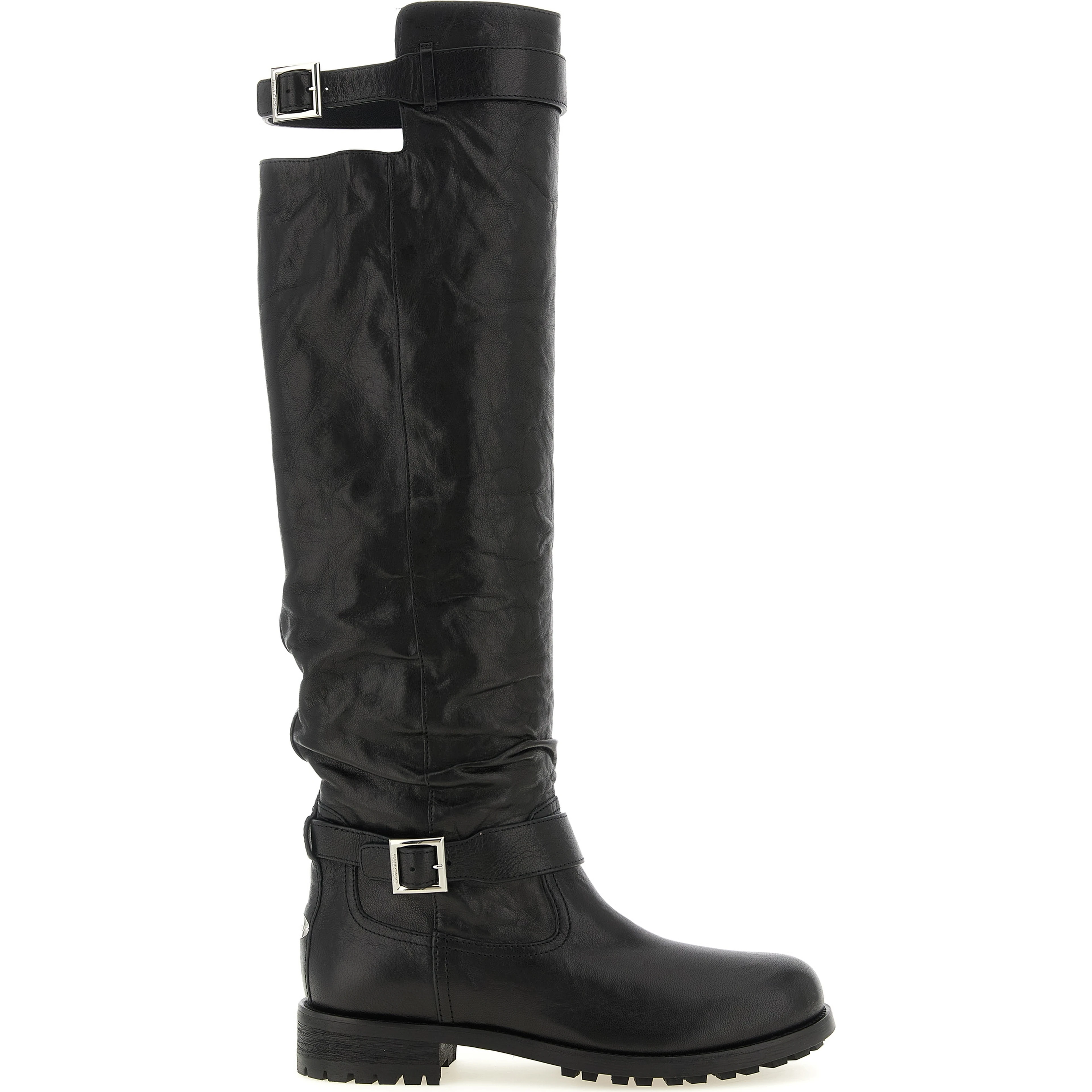 Black Leather Over The Knee