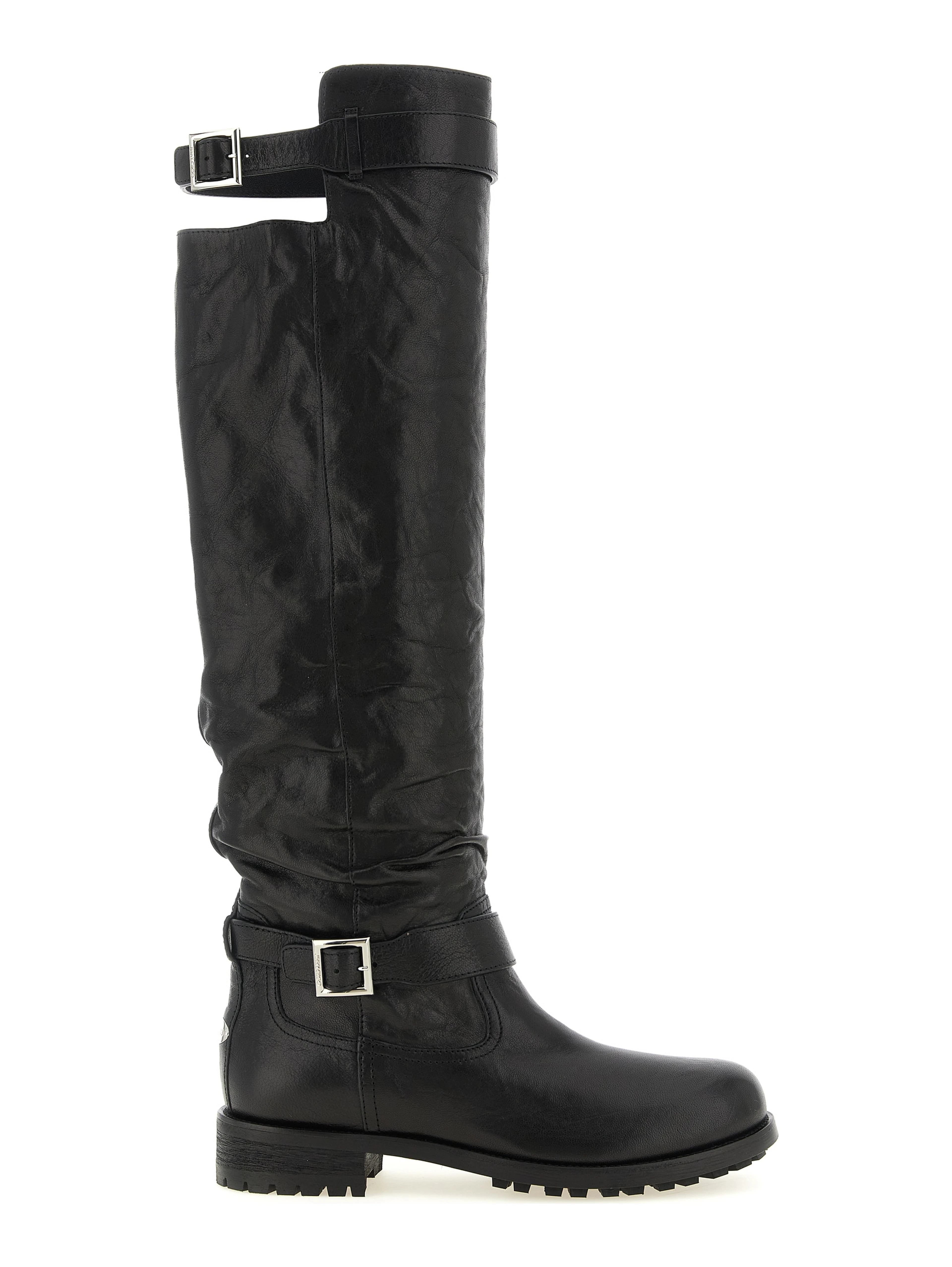 Black Leather Over The Knee