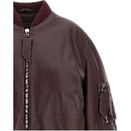 Bordeaux Lamb Leather Leather Jacket