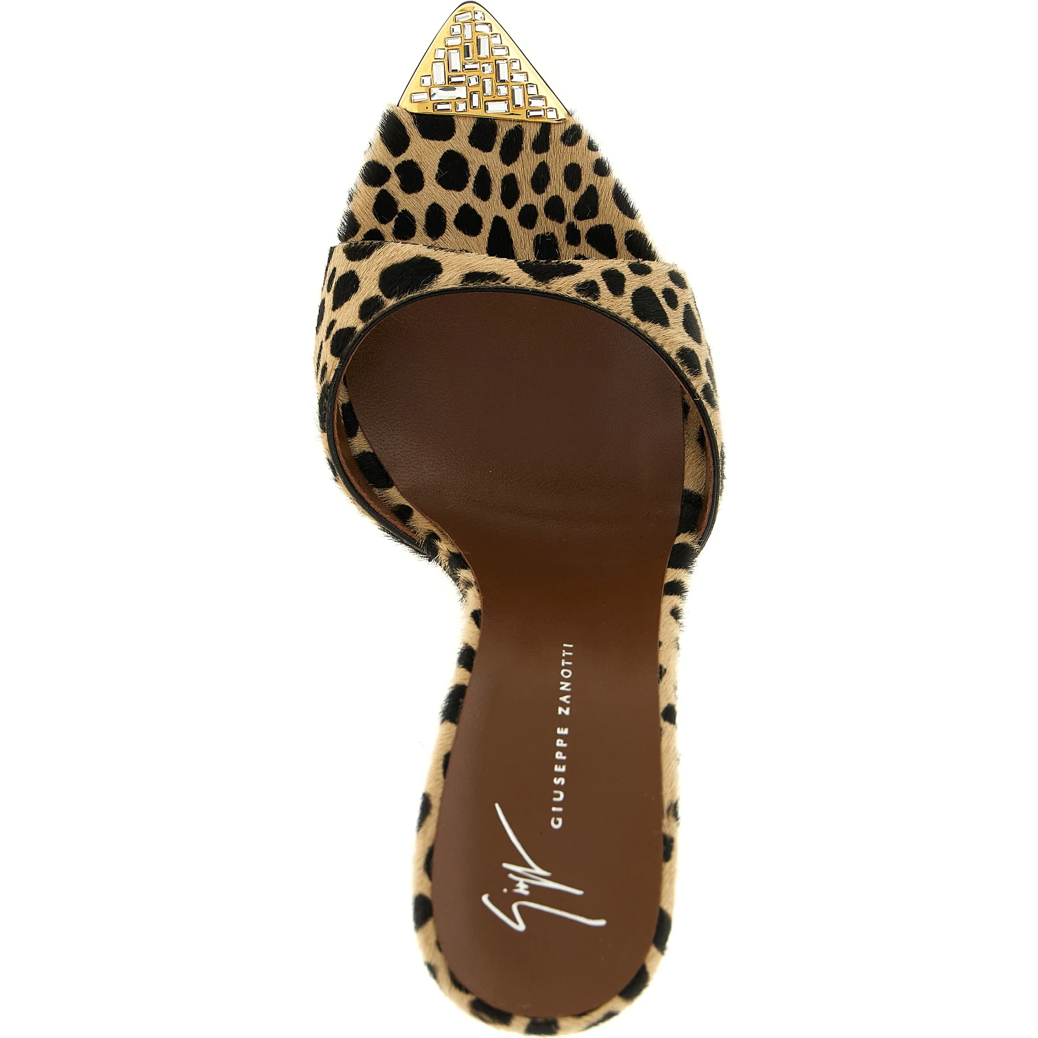 Multicolor Calfskin Stiletto Heel Sandals