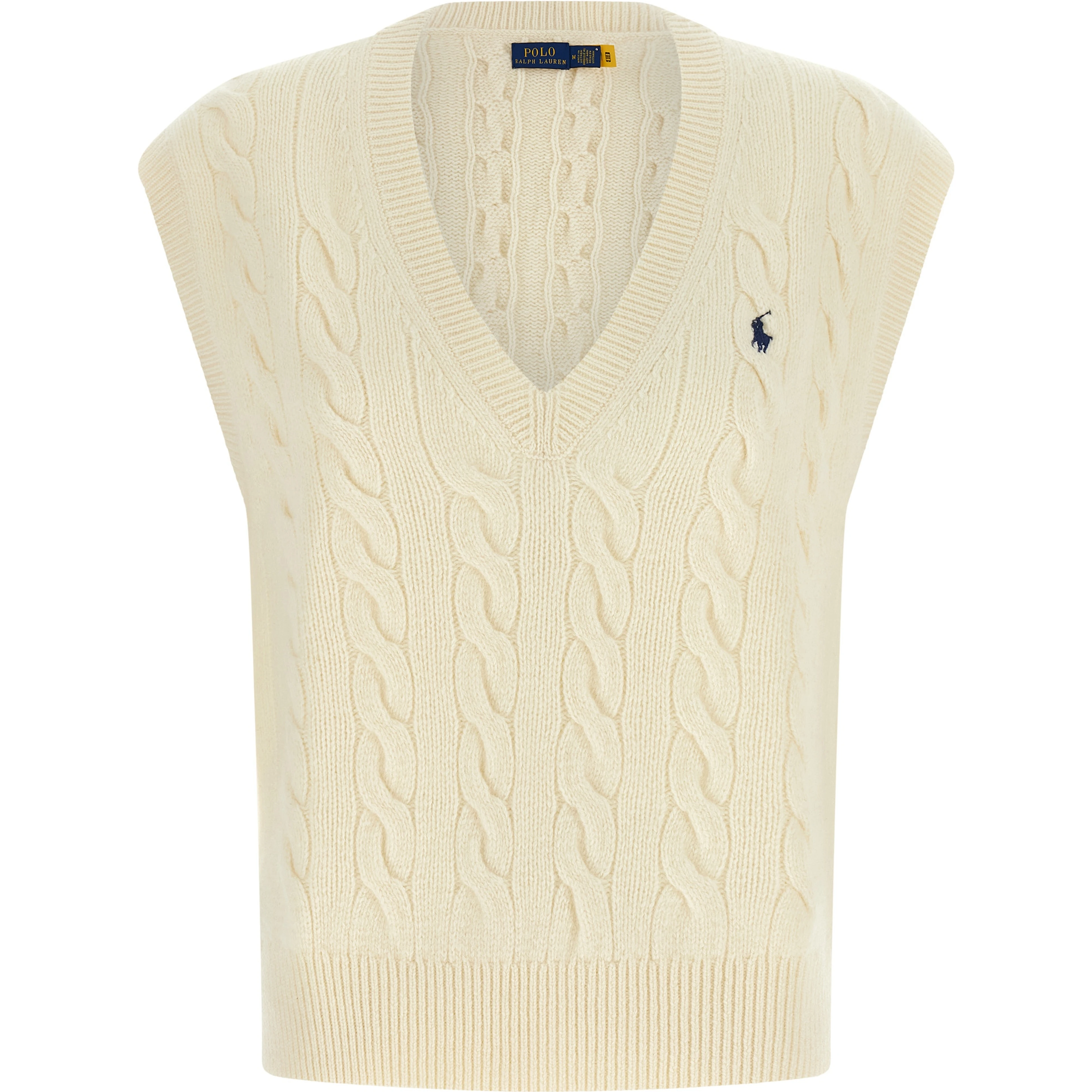 White Wool Sleeveless Jacket