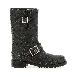 Black Leather Ankle Boots