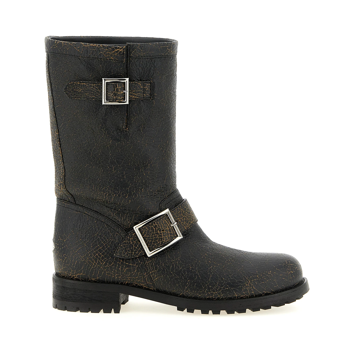 Black Leather Ankle Boots