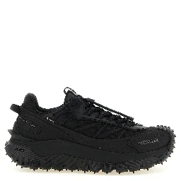 Black Leather Athletic Sneakers