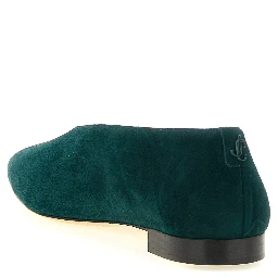 Bicolor Leather Ballet Flats