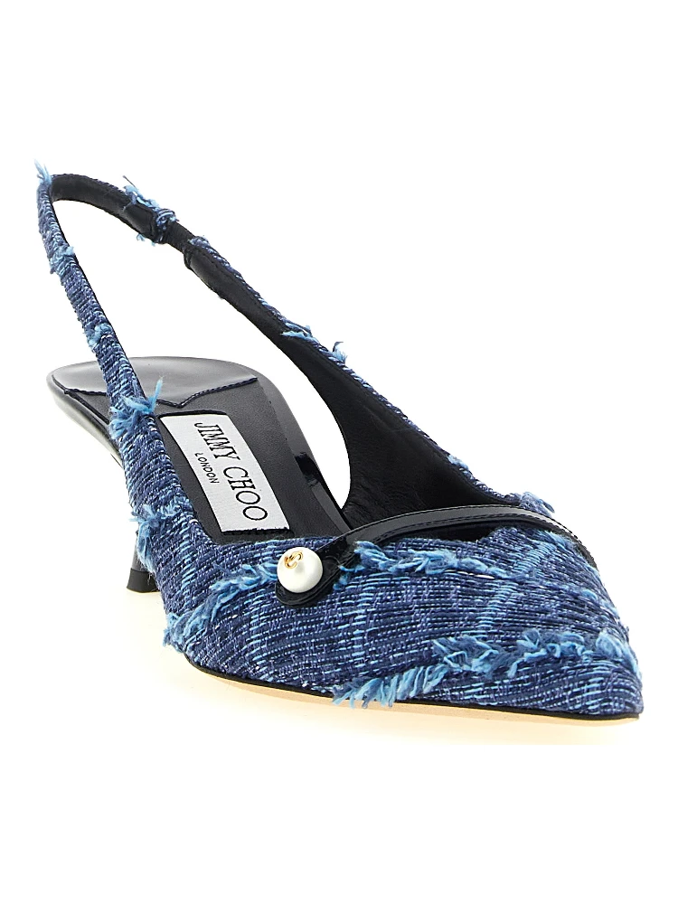 Multicolor Tencel Mid Heel Pumps alternative