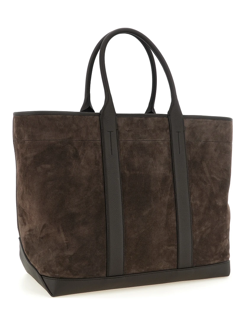 Brown Calfskin Tote Bag