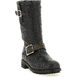 Black Leather Ankle Boots