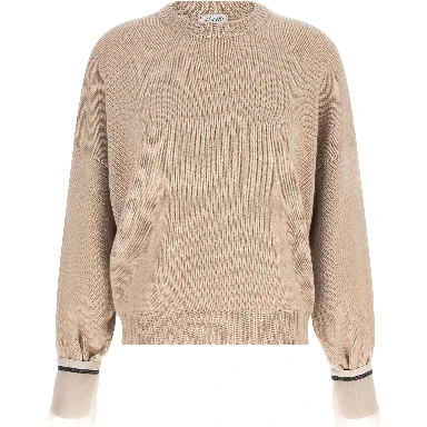Beige Cashmere Cardigan