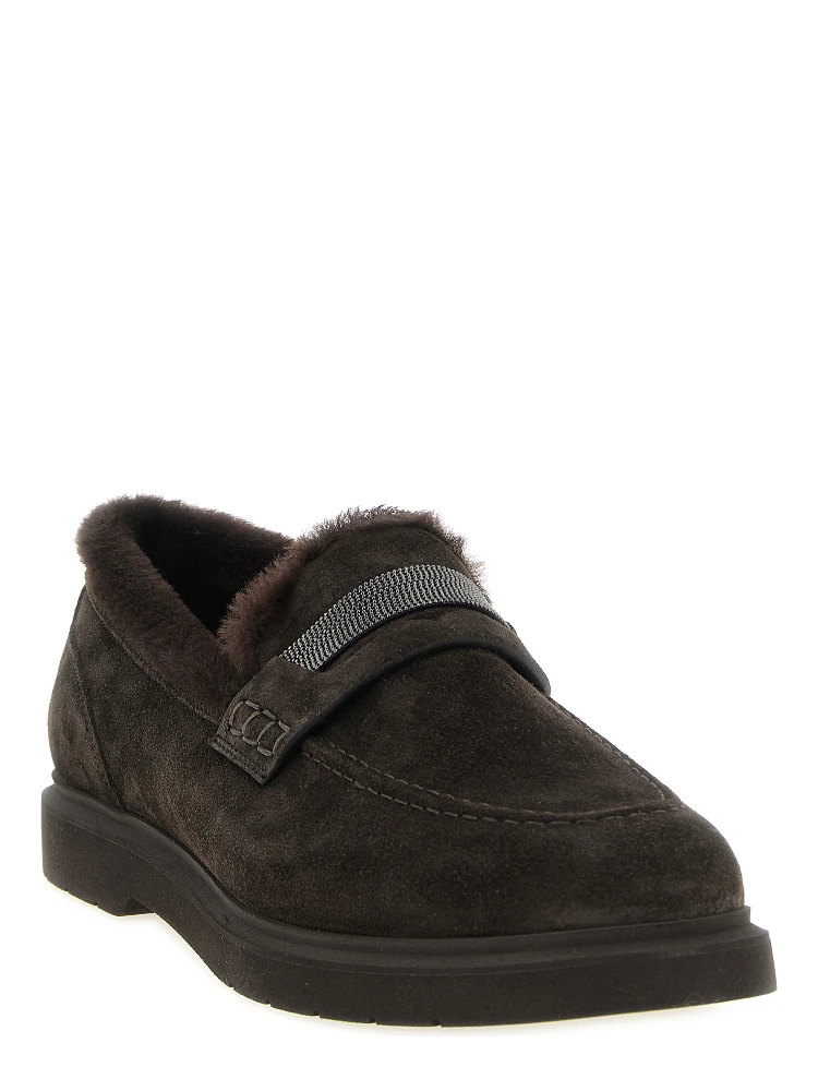 Brown Calfskin Slip-On Loafers alternative